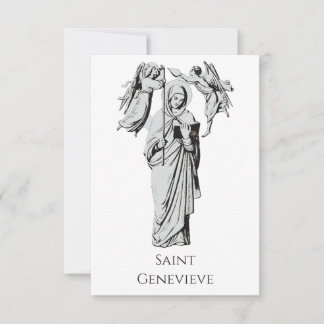 Heilige Genevieve Heilige Karte