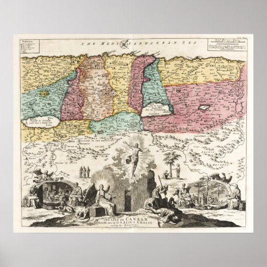 Heilige Geografie, Reisen Jesu Poster (Vorne)