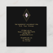 *~* Heilige Geometrie 2 Golddreiecke Quadratische Visitenkarte (Rückseite)