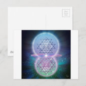 Heilige Geometrie 7 Postkarte (Vorne/Hinten)