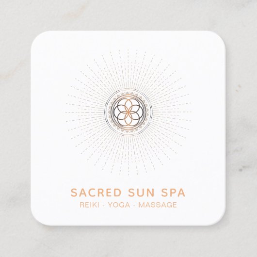 *~* Heilige Geometrie . Alchemy Mandala Shaman Quadratische Visitenkarte (Vorderseite)