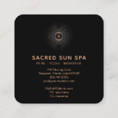 *~* Heilige Geometrie . Alchemy Mandala Shaman Quadratische Visitenkarte (Rückseite)