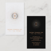 *~* Heilige Geometrie Alchemy Mandala Shaman Visitenkarte (Vorne/Hinten)