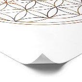 Heilige Geometrie-Blume des Lebens (V-Elemente) Poster (Ecke)