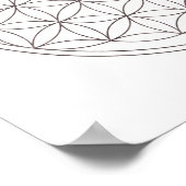 Heilige Geometrie Blume des Lebens (V-Rauch) Poster (Ecke)