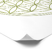 Heilige Geometrie Blume des Lebens (V-Sprout) Poster (Ecke)