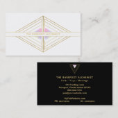 *~* heilige Geometrie Boho Golddreieck-Alchimie Visitenkarte (Vorne/Hinten)