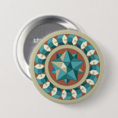 Heilige Geometrie Button (Vorne & Hinten)