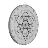 heilige Geometrie Dartscheibe (Vorderseite Links)