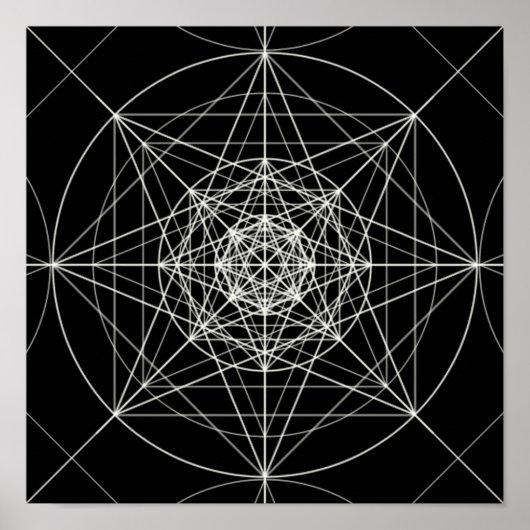 Heilige Geometrie der dritten Dimension Poster (Vorne)