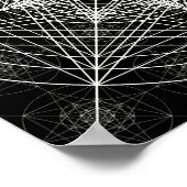 Heilige Geometrie der dritten Dimension Poster (Ecke)