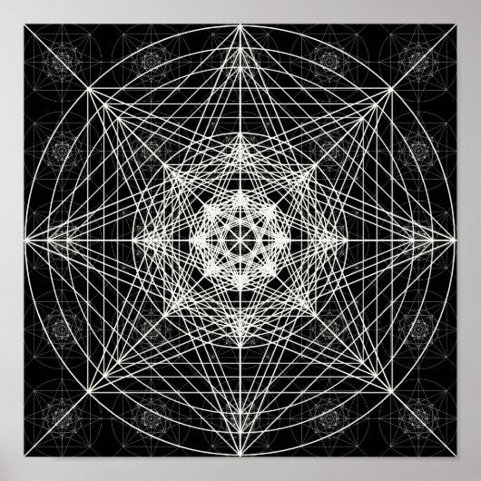 Heilige Geometrie der dritten Dimension Poster (Vorne)
