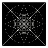 Heilige Geometrie der dritten Dimension Poster (Vorderseite)