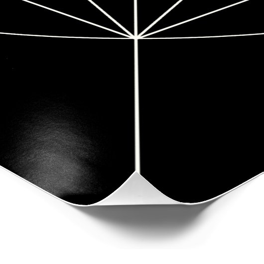 Heilige Geometrie der dritten Dimension Poster (Ecke)