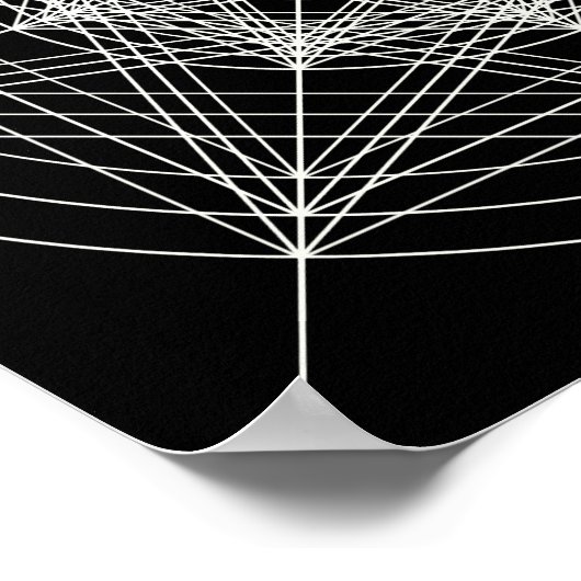 Heilige Geometrie der dritten Dimension Poster (Ecke)