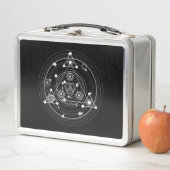 Heilige Geometrie der dunklen geheimnisvollen Art Metall Brotdose (Beispiel)