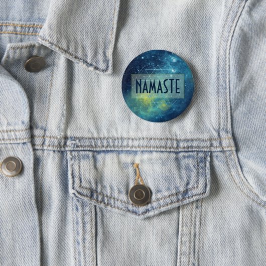 Heilige Geometrie der Himmelsfarbe Button (Beispiel)