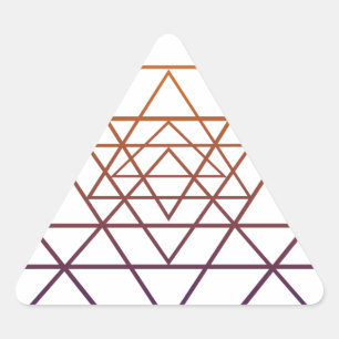 Heilige Geometrie Dreieckiger Aufkleber