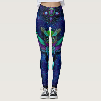 Heilige Geometrie-Eulen-Leggings Leggings
