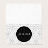 heilige Geometrie gefaltete Visitenkarten (Außenseite Aufgefaltet)