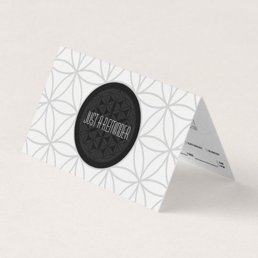 heilige Geometrie gefaltete Visitenkarten (Vorderseite)