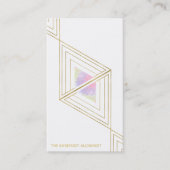 *~* Heilige Geometrie Gold Boho Dreiecke Alchemie Visitenkarte (Vorderseite)