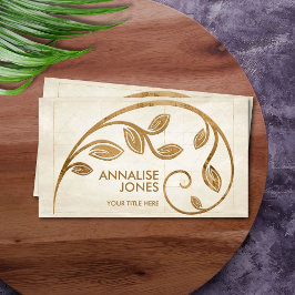 Heilige Geometrie Goldene Spirale - Baumzweig Visitenkarte