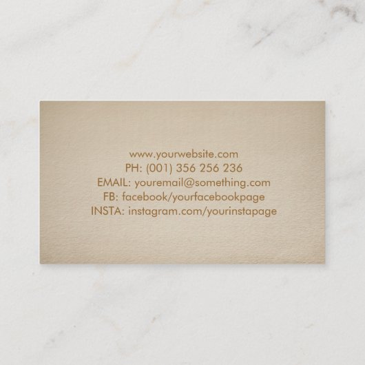 Heilige Geometrie Goldene Spirale Zweige Visitenkarte (Rückseite)