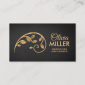 Heilige Geometrie Goldene Spirale Zweige Visitenkarte (Vorderseite)