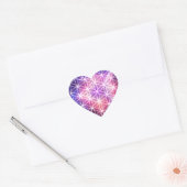 heilige Geometrie Herz-Aufkleber (Umschlag)