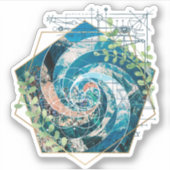 heilige Geometrie in der Natur Aufkleber (Vorderseite)