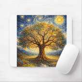 heilige Geometrie Kunst Baum Mousepad (Mit Mouse)