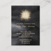 *~* Heilige Geometrie - Lichtstrahl Goldenes Totem Visitenkarte (Rückseite)