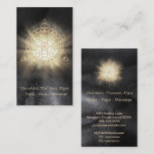 *~* Heilige Geometrie . Light Rays Golden Totem Visitenkarte (Vorne/Hinten)