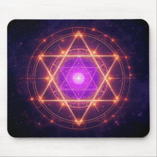 Heilige Geometrie Mandala – Licht innerhalb des Ko Mousepad
