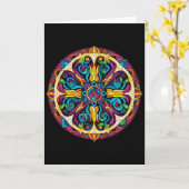 Heilige Geometrie Mandala-Muster Karte (Gelbe Blume)