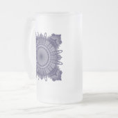 Heilige Geometrie Mattglas Bierglas (Vorderseite Links)