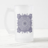 Heilige Geometrie Mattglas Bierglas (Links)