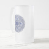 Heilige Geometrie Mattglas Bierglas (Vorderseite Links)
