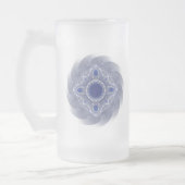 Heilige Geometrie Mattglas Bierglas (Links)