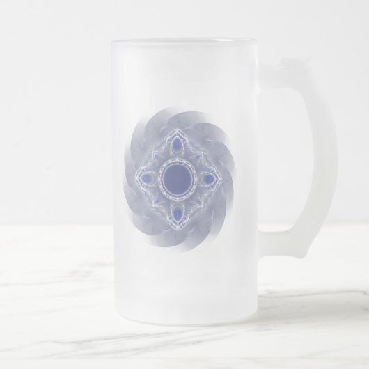 Heilige Geometrie Mattglas Bierglas (Rechts)