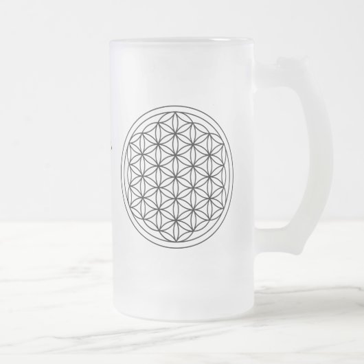 Heilige Geometrie-mattierte Tasse (Rechts)