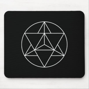 Heilige Geometrie Merka Symbol Yoga Meditation Mousepad