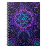 Heilige Geometrie nahtloses Muster. Hinduische Sym Notizblock (Vorderseite)