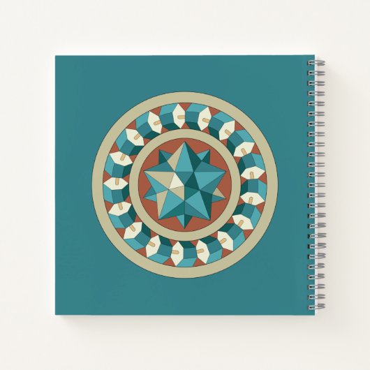 Heilige Geometrie Notizblock (Rückseite)