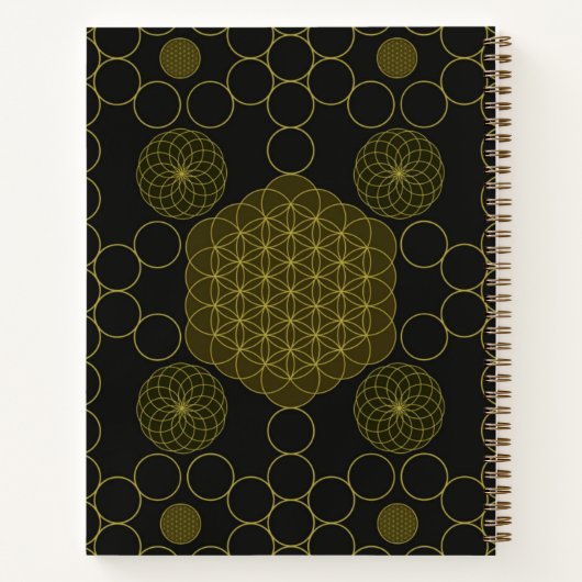 Heilige Geometrie Notizblock (Rückseite)