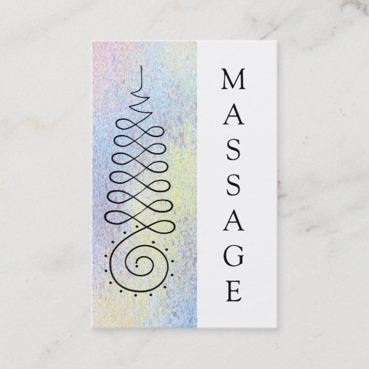 *~* heilige Geometrie-Pastellmassage-Nirwana Visitenkarte (Vorderseite)