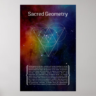 Heilige Geometrie Poster