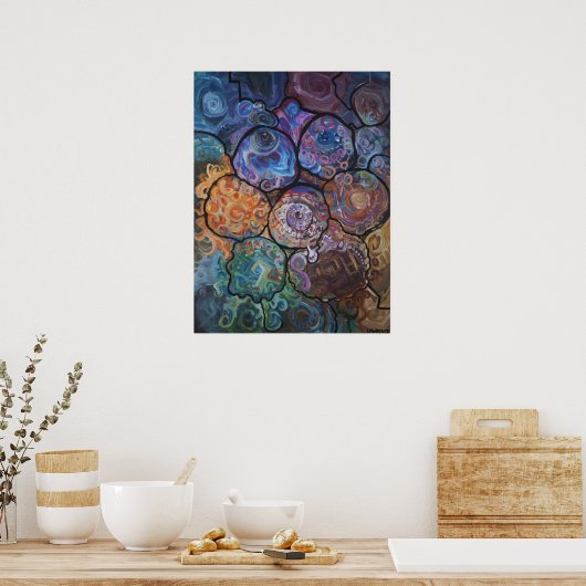 Heilige Geometrie Poster (Küche)