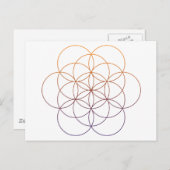 Heilige Geometrie Postkarte (Vorne/Hinten)